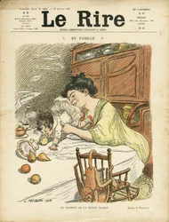Illustration von Adolphe dit Willette (1857-1926) für das Titelblatt von Le Rire