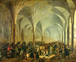 Das Militärkrankenhaus der Franzosen und Russen in Marienburg im Juni 1807, 1808