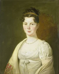 Porträt von Wilhelmina Maria Haack (1786-1857), vierte Frau von Gerrit Verdooren