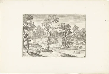 Landschaft mit den Emmausjüngern