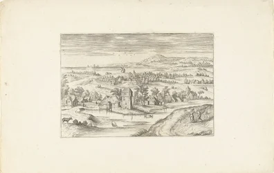 Landschaft mit einem Bauernhof