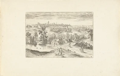Landschaft mit einem Teich
