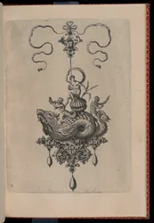 Tafel 8, aus Bullarum Inaurium, Anhänger, Ohrringe usw. Designs der geschicktesten Art, Teil Zwei