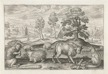 Verschiedene Tiere (Vierpotige dieren, Animalivm Qvaddrvpedvm)