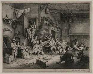 Der Tanz im Gasthaus, 1652