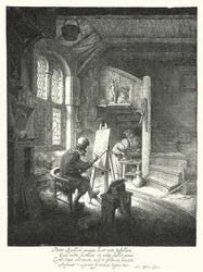 Der Maler (Gravur)