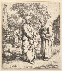 Zwei Klatschbasen, 1610-85
