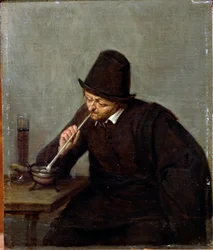 Ein rauchender Mann