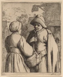 Mann und Frau im Gespräch