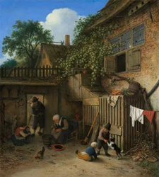 Der Hof des Landhauses, 1673