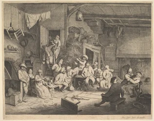 Der Tanz im Gasthaus, 1652
