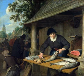 Die Fischverkäuferin