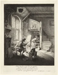 Der Maler in seinem Atelier