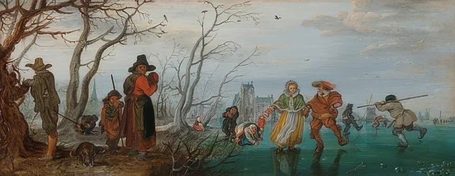Winter (Vergnügen auf dem Eis). 1625
