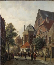 Eine niederländische Straßenszene, 1867