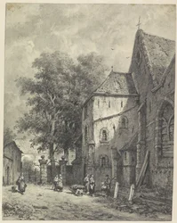 Ansicht bei einer Kirche