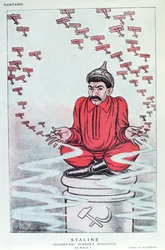 Karikatur von Stalin aus der französischen Zeitschrift 