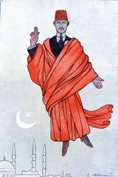 Porträt von Pascha Mustafa Kemal (Kemal Atatürk)