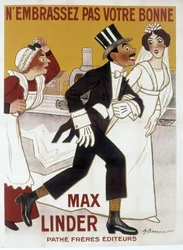 Plakat von Max Linder, ill. von Barrere