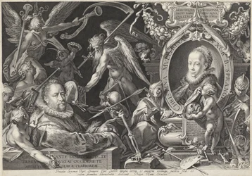 Allegorisches Porträt von Bartholomeus Spranger und seiner Frau Christina Muller