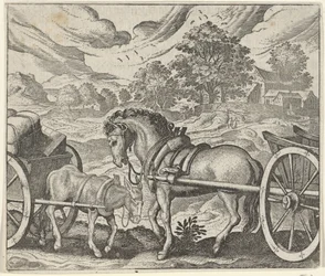 Fabel vom unzufriedenen Pferd und Esel