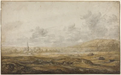Panorama-Landschaft entlang des Rheins
