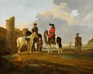 Reiter bei Burg Ubbergen
