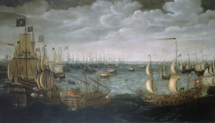 Start der Brandschiffe gegen die spanische Armada, 7. August 1588