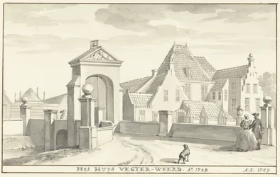 Das Landgut Vechterweerd bei Zwolle im Jahr 1729