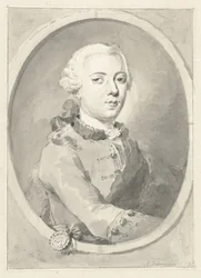 Porträt von Wilhelm V., Prinz von Oranien-Nassau, nach rechts, im Oval