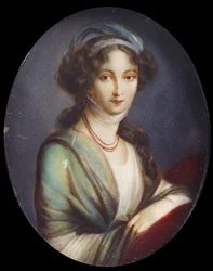 Miniatur von Elizabeth Alexeevna (Vigee-Le Brun Typ) von anonym (19. Jh., priv. Sammlung)