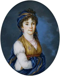 Miniatur der Prinzessin Anna Grigorievna Belosselsky-Belozersky (1773-1846)