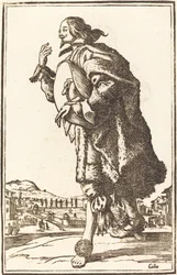 Edelmann mit Filzhut, Verbeugung