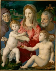 Die Heilige Familie mit der heiligen Anna und dem jungen Johannes