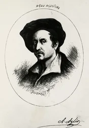 Selbstporträt von Agostino Aglio