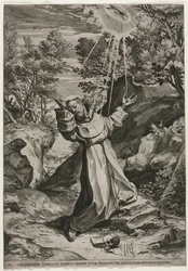 Der heilige Franziskus empfängt die Stigmata