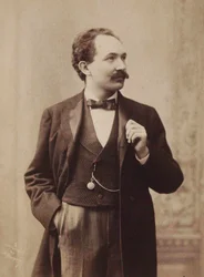 Porträt des Pianisten und Komponisten Leopold Godowsky 1870-1938, ca. 1895