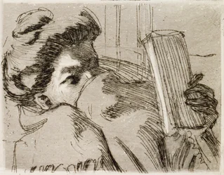 Frau beim Lesen