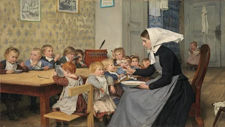 In der Kinderkrippe I, 1890