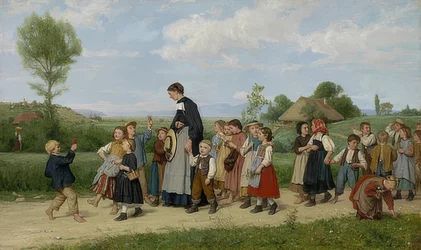 Der Schulspaziergang, 1872