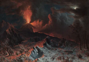 Der Vesuv bei Mitternacht, 1868