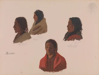 Studien von Indianerhäuptlingen gemacht in Fort Laramie, ca. 1859