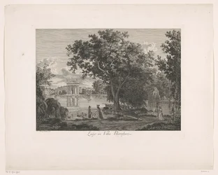 Ansicht des Sees bei Villa Borghese