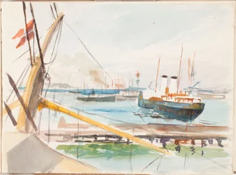 Vom Hafen von Kopenhagen, Skizze