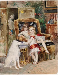 Michael und Xenia, Kinder von Zar Alexander III