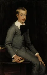 Porträt des Leutnants Alexandre Weissgerber de Stragéwicz als Kind