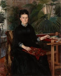 Porträt von Frau Anna Sinebrychoff