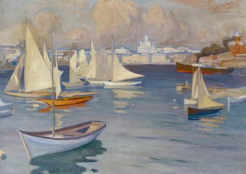 Der Hafen des Nyländska Jaktklubben in Helsinki