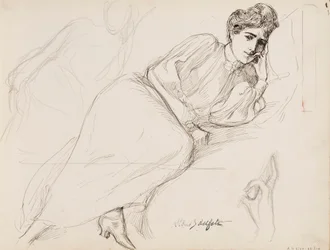 Ruhende Frau