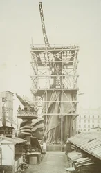 Zusammenbau der Freiheitsstatue, 1883